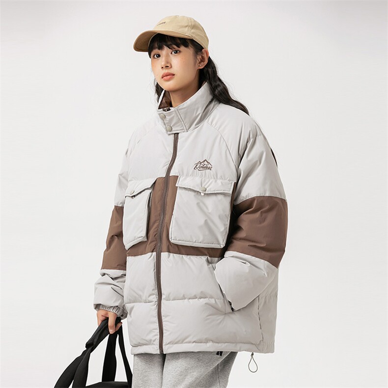 2026冬季新款男日系潮牌立领白鸭绒羽绒服加厚拼色外套YR18-F253,男装羽绒服,电商A101（原外27）