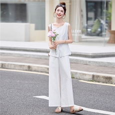 2879时尚气质无袖两件套装，女装套装/套裙，罗得堡