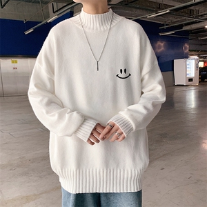 M18204-P45 加绒款-P65半高领毛衣男士大码针织衫男毛线衣男图片