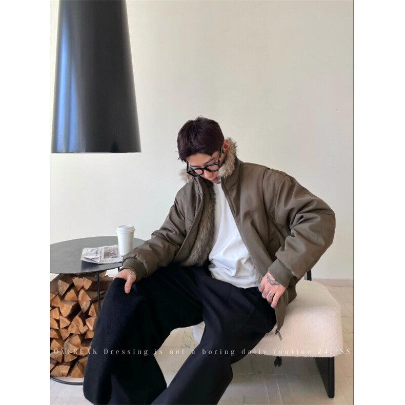 网络图现货冬季加厚保暖毛领百搭棉服外套R8216-P130,男装棉衣,星座1005-4