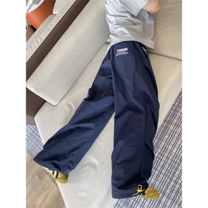 抖音品质夏季新款美式字母印花宽松休闲裤B315-K25505-特p35控68图片
