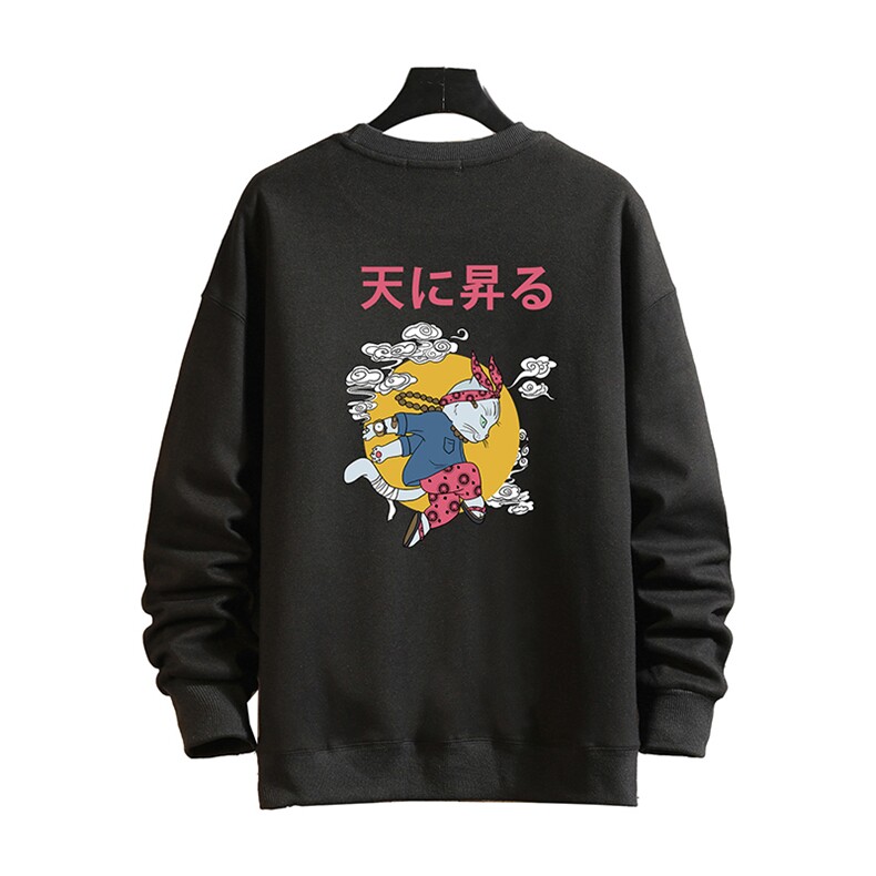S6012-P35春季圆领卫衣男大码韩版宽松长袖外套男砖墙挂拍,男装卫衣,电商A040A