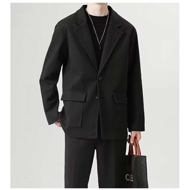 1506-1/WV171/P76意式高端华夫格肌理气质戗驳领休闲西服男2，男装西服，星座1506-1