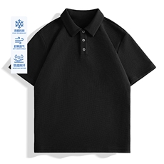 2025年夏季不连帽衬衫领落肩袖加厚短袖速干华夫格POLO短T，男装T恤，初己品牌服饰全品类供货