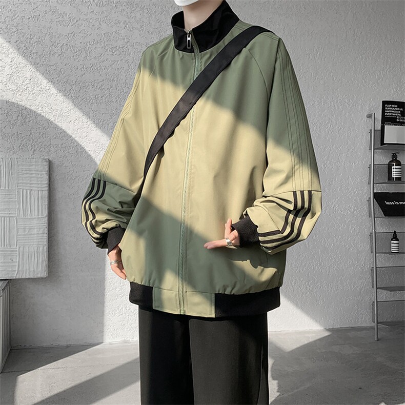 2025春季新款夹克男港风宽松外套JK8502-P55图片