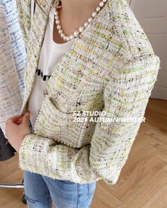 【现货】秋季新款，V领小香,其它,F/TU