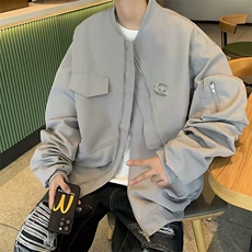 美式街头设计感棒球服外套男女春秋季潮X123P63，男装夹克，星座1116-2