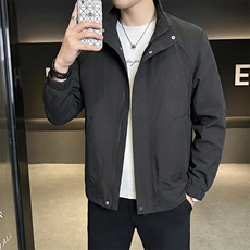 店主风夹克外套男春秋休闲百搭时尚立领男士夹克S8611-P80，男装夹克，星座310B-3