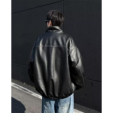 冬季2026新款棉衣外套男夹克宽松加厚保暖羊羔毛皮毛一体棉服D823，男装夹克，星座506