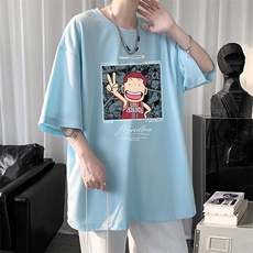 华夫格t恤男短袖男大码五分袖大皂风HT73392-P22，男装T恤，电商A040