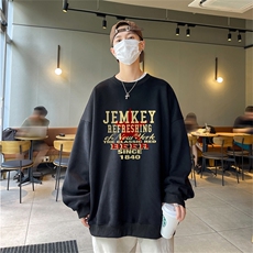 特P25控48秋冬新款男士圆领卫衣宽松休闲日常百搭上衣WQ2248，男装卫衣，电商B370