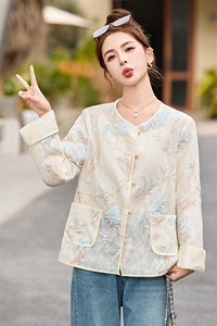 新中式国风春夏薄款外套女小个子轻奢高级感小香风刺绣开衫防晒衣图片