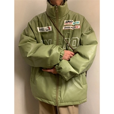 EQ156冬季新款港风男宽松痞帅机车服加厚皮棉衣棉服炸街外套P118，男装棉衣，电商C306-1