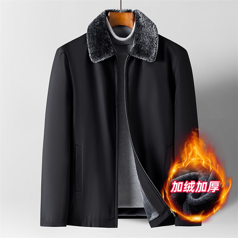 NJ8703钱塘2020-2秋装新款百搭翻领厚款中年男士休闲夹克P83,男装夹克,钱塘207-2