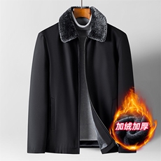 NJ8703钱塘2020-2秋装新款百搭翻领厚款中年男士休闲夹克P83，男装夹克，钱塘207-2