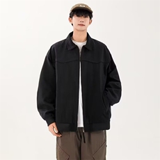 2026春复古拼色翻领工装夹克情侣装棒球服外套JK6115，男装夹克，星座1108