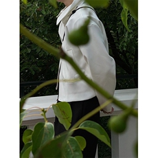 白色cleanfit外套行政夹克短款开衫拉链棒球服JK7642特P60，男装夹克，星座908-1