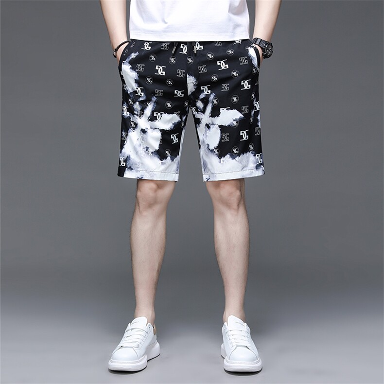 C233213钱塘2020-2夏季新款男士薄款花休闲裤时尚潮流短裤P49,男装休闲裤,钱塘207-2