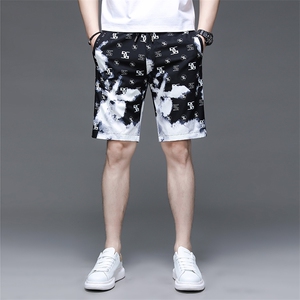 C233213钱塘2020-2夏季新款男士薄款花休闲裤时尚潮流短裤P49图片