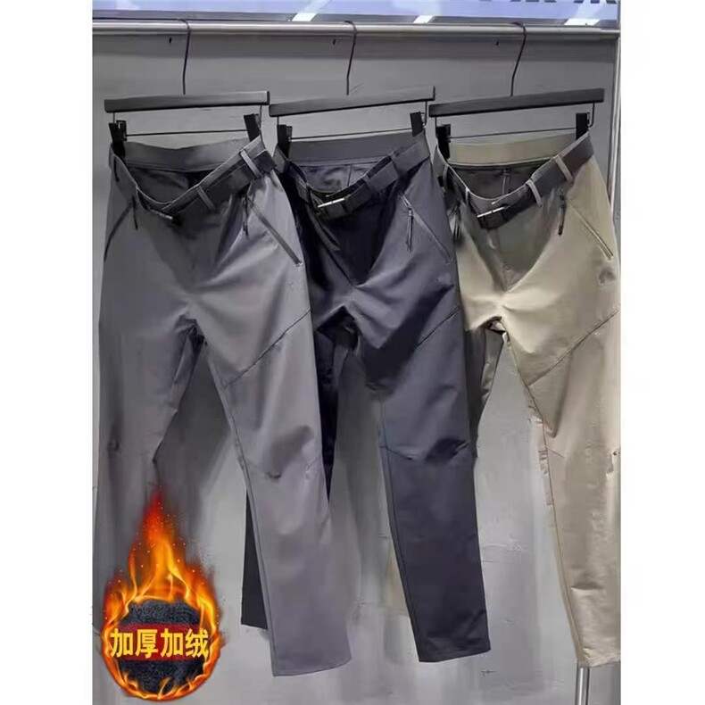 (网络图)轻奢休闲裤刺绣口袋休闲裤加绒加厚313B-CK05加绒-P70,男装卫衣,星座313B