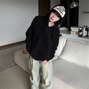 抖音得物 保暖立领拉链针织外套秋冬宽松慵懒风纯色毛衣上衣AM047图片