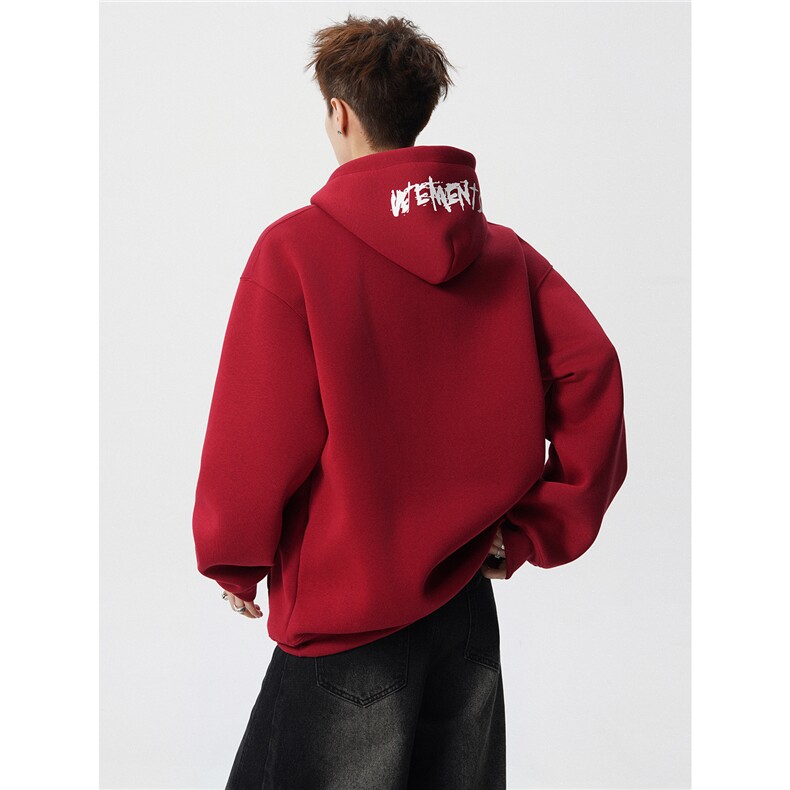 904-2-CD619加绒-P65控98重磅冬季加厚加绒设计感卫衣男宽松潮,男装卫衣,星座904-2