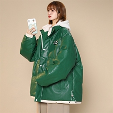 冬季中性风假两件PU皮棉衣外套加绒纯色棉服男士8132-P145控价188，男装棉衣，电商A441-1