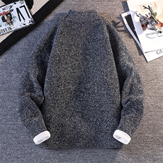 【抖音得物】2025秋季时尚毛衣针织衫男士立领宽松长袖，男装针织衫/毛衣，电商A113