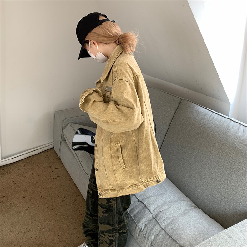 牛仔外套秋季新款宽松美式设计感小众百搭刺绣夹克潮牌C452-P80,男装工装外套,星座911-2(原星座613-2）
