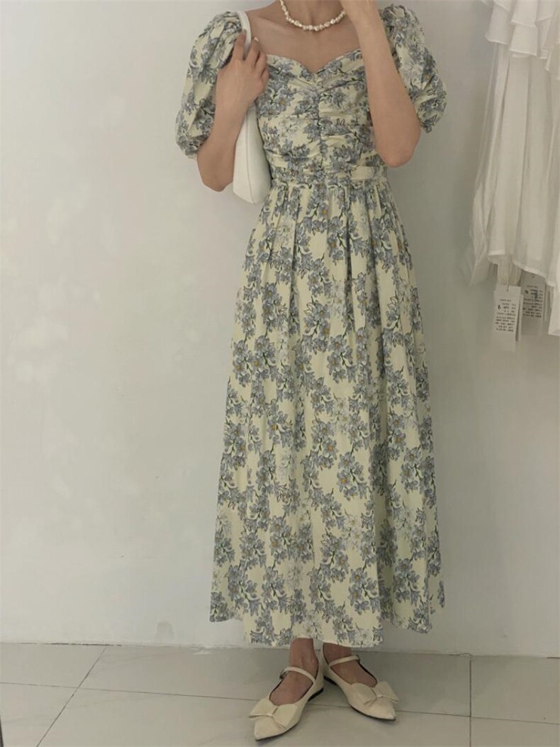 碎花长裙，其它，驿谷