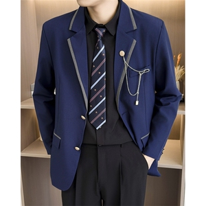 春秋季DK制服西装男学院风原创日系徽章高校毕业照 JK440图片