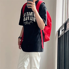 万针全刺绣工艺抖音得物高品质260克重磅纯棉双纱美式高街短袖T恤，男装T恤，电商A486-1
