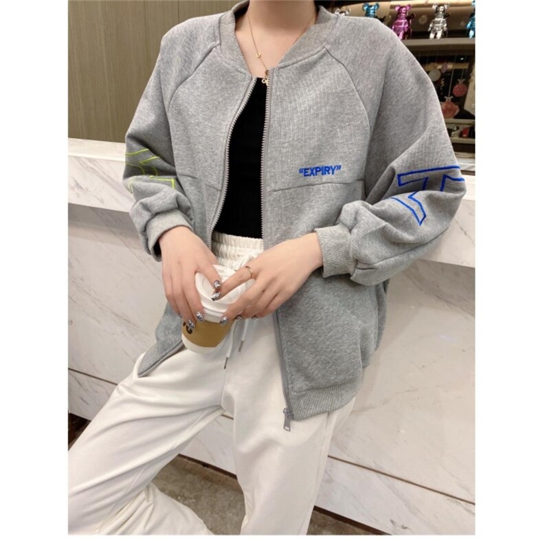 字母卫衣棒球服，女装卫衣/绒衫，美惠百合