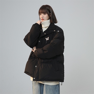 风潮牌小个子立领蝴蝶面包服棉衣冬季XZ225-3-MF01-P120控145图片