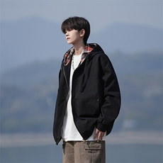 109-JK2517-P85秋季新款纯棉连帽夹克外套控138，男装夹克，星座109