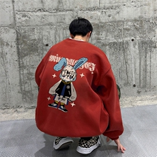 抖音供货、复合重磅360克现货圆领卫衣宽松D223A-YL2353-特P28，男装卫衣，电商019-1