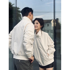 26春装新款美拉德立领飞行夹克boxy廓形休闲百搭外套上衣JK6500，男装夹克，电商A486-1