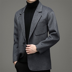 BHL-86109钱塘2020-2春秋新款时尚休闲简约中年男士外套P205，男装毛呢大衣，钱塘207-2