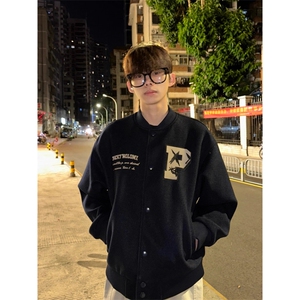 1506-1/J-M4141高品质/P63美式高街字母刺绣男秋冬款潮牌情侣夹克图片