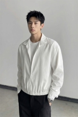 高支全棉假两件长袖衬衫设计感宽松男士套头式C61329-TP4589，男装衬衫，电商A102