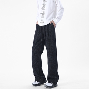 现货 A429-Yk326-特批53 美式撞色扎染重磅卫裤弯刀休闲裤 高品质图片