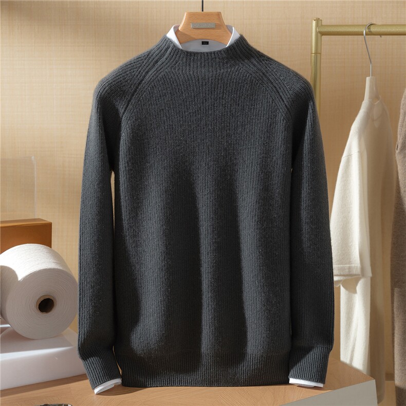 2025年秋季新款百搭半高领套衫，男装羊绒套衫，澳坤羊绒