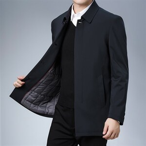 90%白鸭绒翻领羽绒服2023冬新款中年加厚爸爸装 ZL1958-P175图片