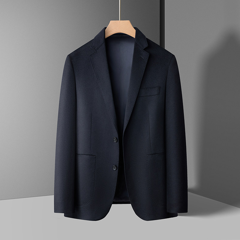 XL-N88036男式秋季新款长袖简约全山羊绒羊西服休闲商务便服西装,男装西服套装,电商B360