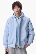 新款冬季大码羽绒棉服棉袄连帽假两件韩版宽松外套A436-2583-P95，男装棉衣，电商A436