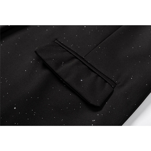 立体白底96%聚酯纤维4%氨纶满天星西服男西装男XF77871P85控138图片