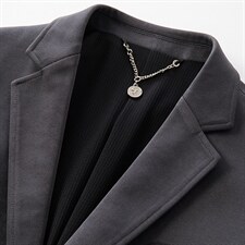 秋冬季新款中年西装领爸爸商务男装单件男西服ASD95209-P270图片