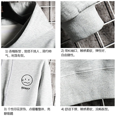 WY2072-P35加绒款-P40纯连帽卫衣男大码运动帽衫宽松薄网格，男装卫衣，电商A040A