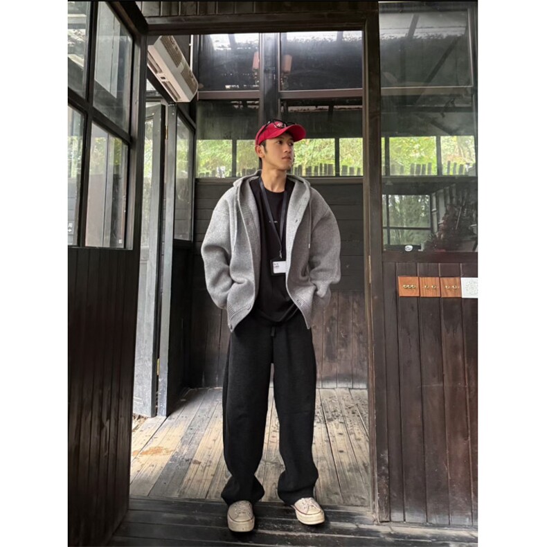 现货】加厚连帽毛衣开衫扣子针织衫外套H19-特P68,男装针织衫/毛衣,星座1212