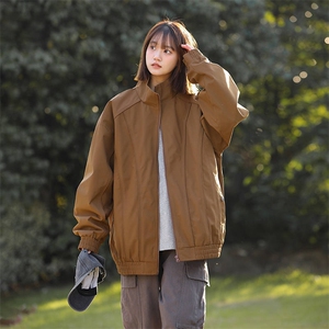 新款中性风户外夹克男立领纯色上衣冲锋衣外套A157B-JK7866-特P55图片